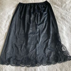 Vintage Silk Lace Trim Night Dress (Never Worn)